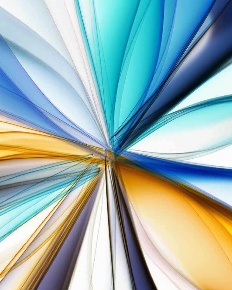 Abstract digital representation of visual wellness and calm colors